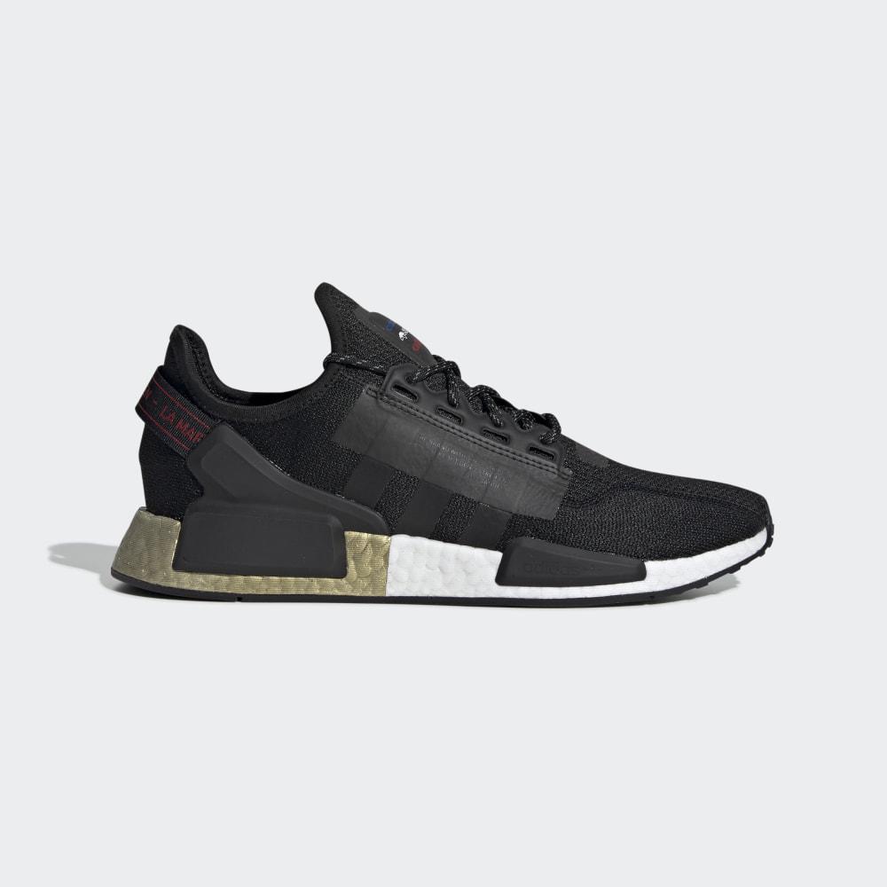 Adidas Women's NMD_R1 V2 Originals Shoes Black/Gold Metal Ireland FW5327